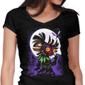Masked Sorcerer Women's V-Neck - Adult & Kids T-Shirts, Sweatshirts & Hoodies apparel design preview 1