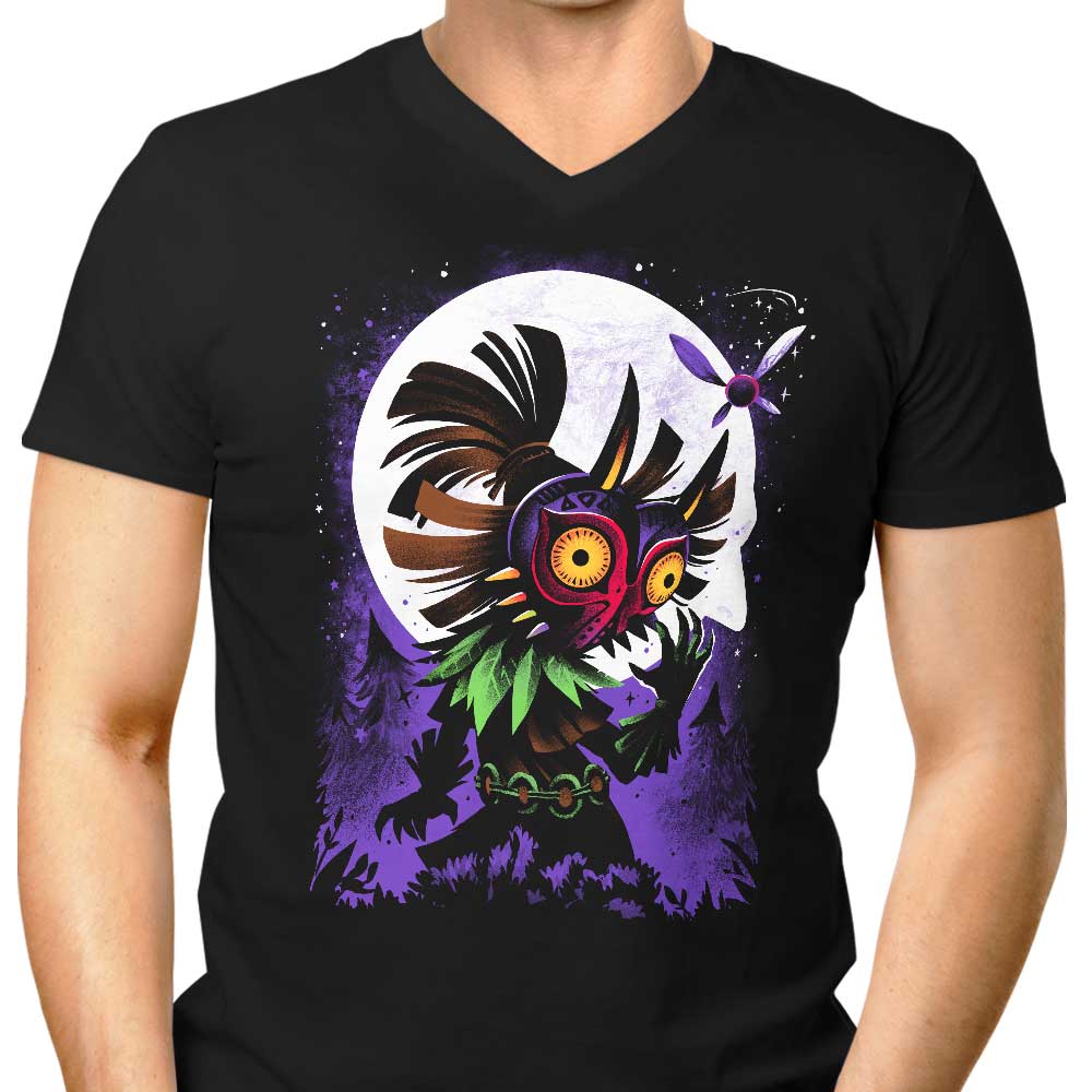 Masked Sorcerer Men's V-Neck - Adult & Kids T-Shirts, Sweatshirts & Hoodies apparel design preview 1