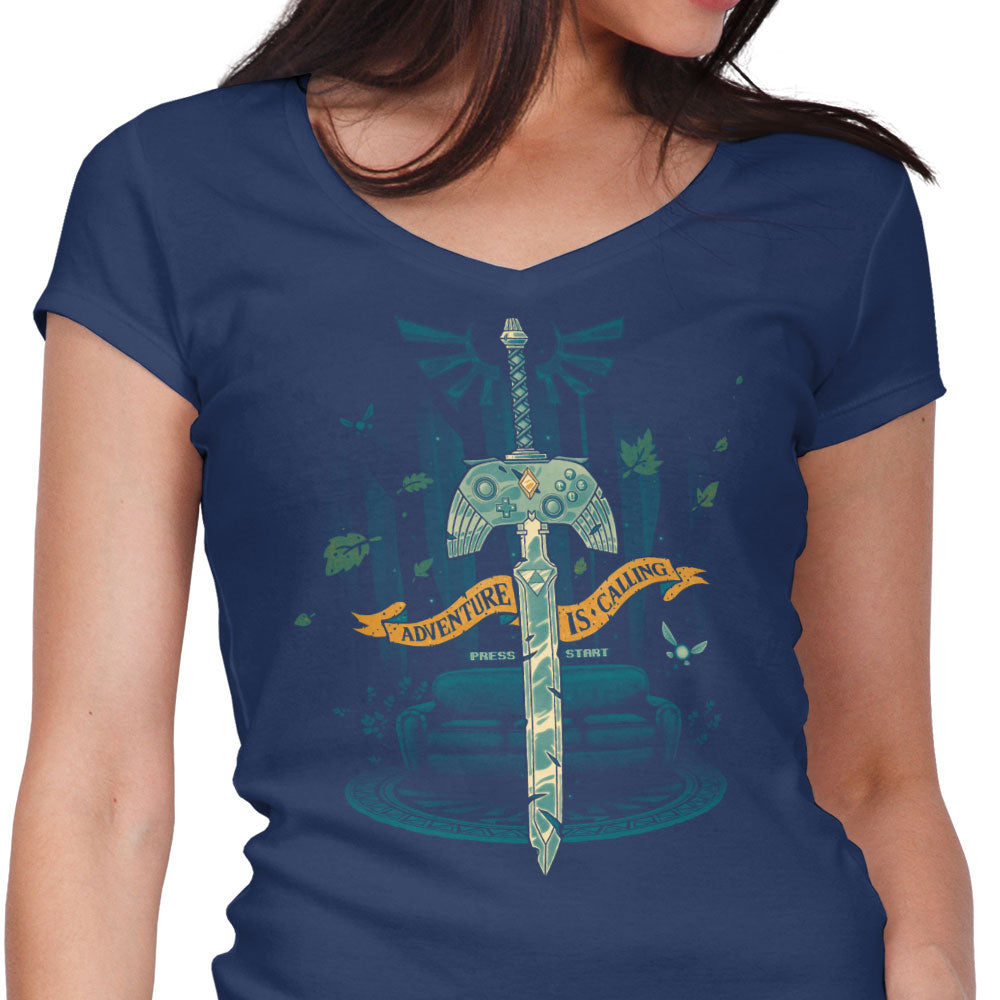 Master Controller Women's V-Neck - Adult & Kids T-Shirts, Sweatshirts & Hoodies apparel design preview 1