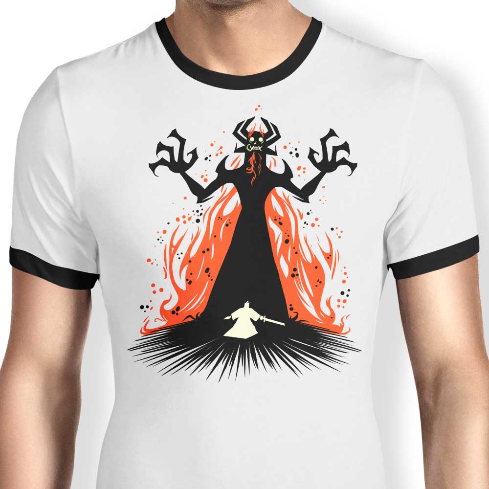 Master of Darkness Ringer - Adult & Kids T-Shirts, Sweatshirts & Hoodies apparel design preview 1