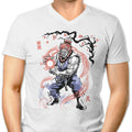 Master of the Fist Sumi-e Men's V-Neck - Adult & Kids T-Shirts, Sweatshirts & Hoodies apparel design preview 1