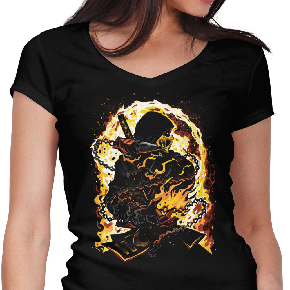 Master of Vengeance Women's V-Neck - Adult & Kids T-Shirts, Sweatshirts & Hoodies apparel design preview 1