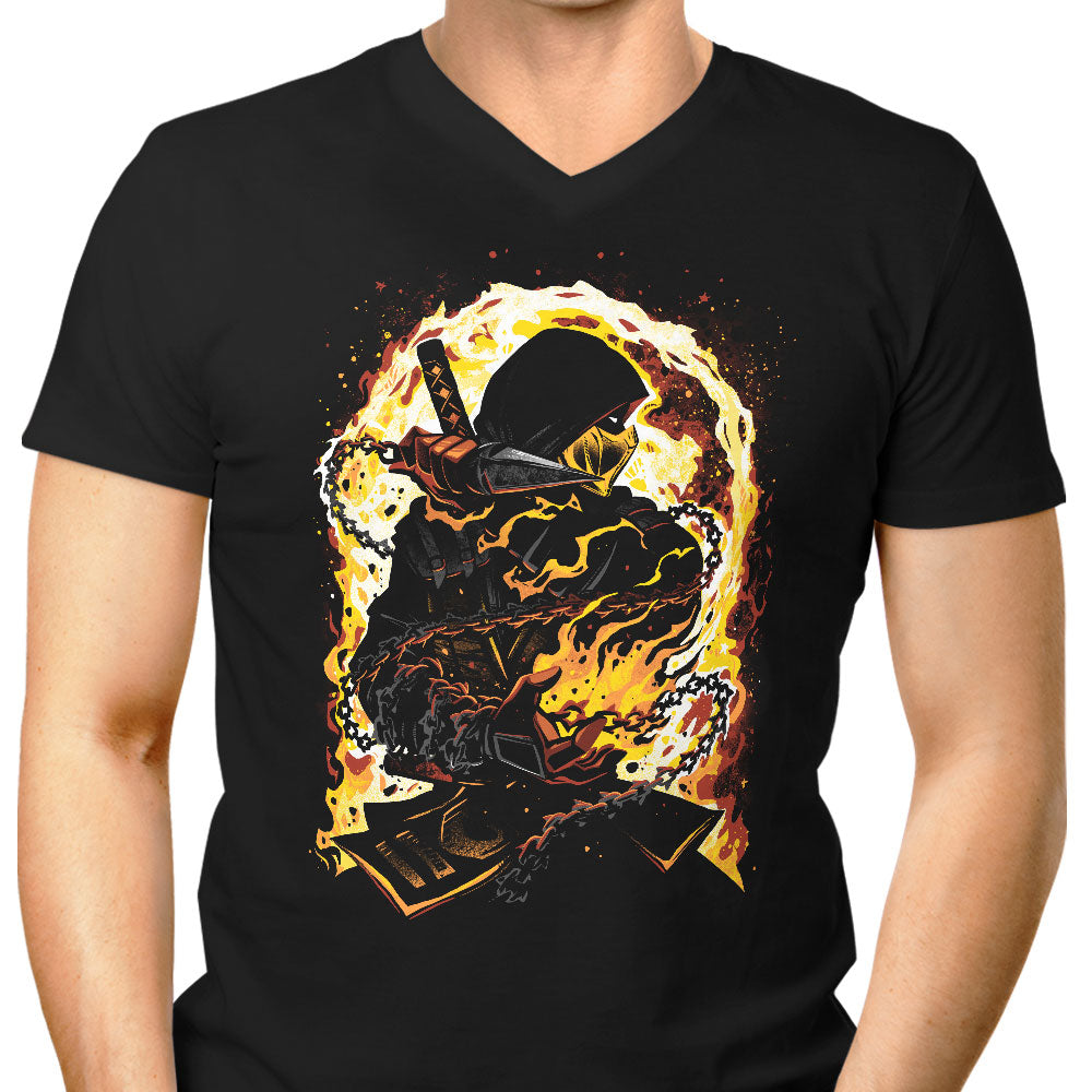 Master of Vengeance Men's V-Neck - Adult & Kids T-Shirts, Sweatshirts & Hoodies apparel design preview 1