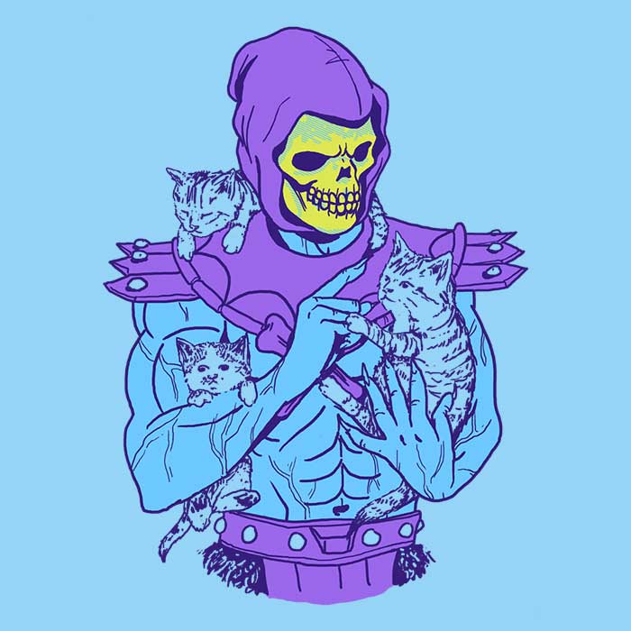 Masters of the Meowniverse Coasters - Adult & Kids T-Shirts, Sweatshirts & Hoodies apparel design preview 1