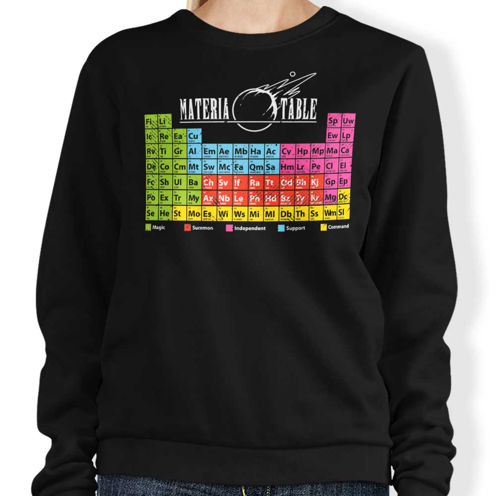 Materia Table - Adult & Kids T-Shirts, Sweatshirts & Hoodies apparel design preview 1