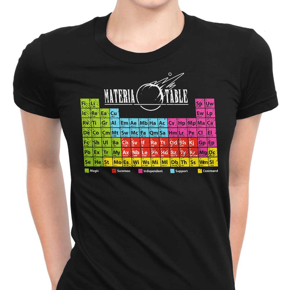 Materia Table Women's Apparel - Adult & Kids T-Shirts, Sweatshirts & Hoodies apparel design preview 1