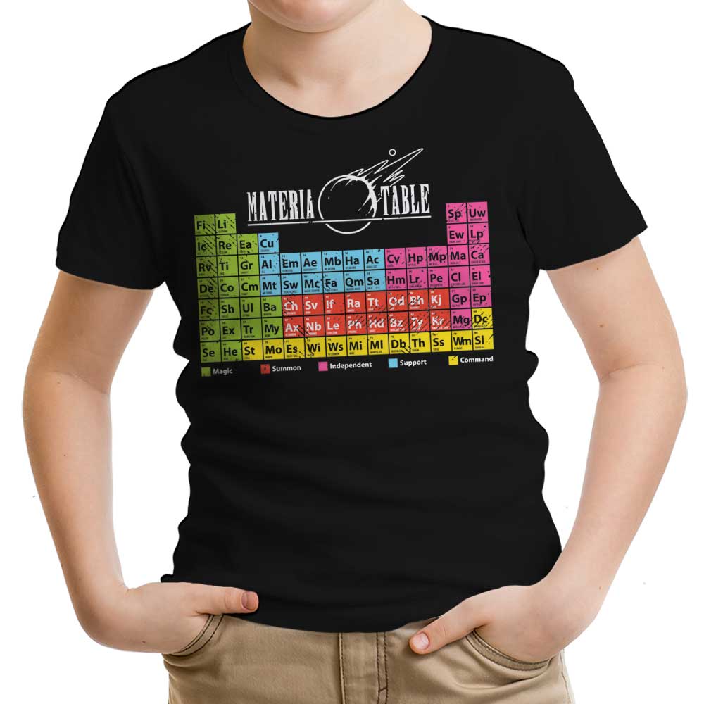 Materia Table Youth Apparel - Adult & Kids T-Shirts, Sweatshirts & Hoodies apparel design preview 1