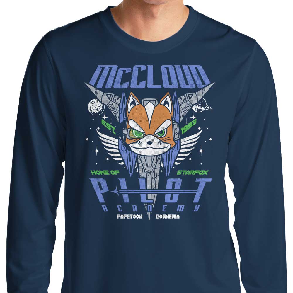 McCloud Pilot Academy - Adult & Kids T-Shirts, Sweatshirts & Hoodies apparel design preview 1