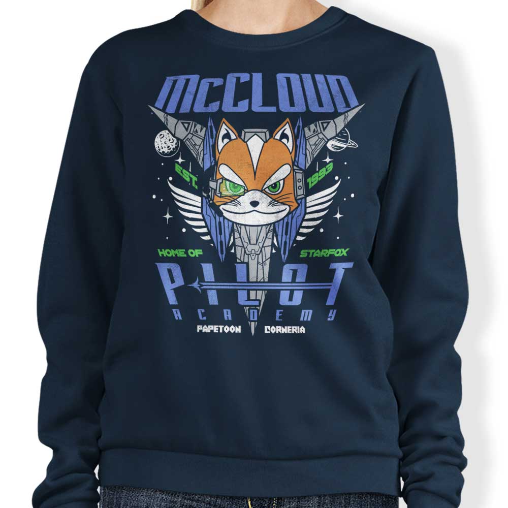 McCloud Pilot Academy - Adult & Kids T-Shirts, Sweatshirts & Hoodies apparel design preview 1