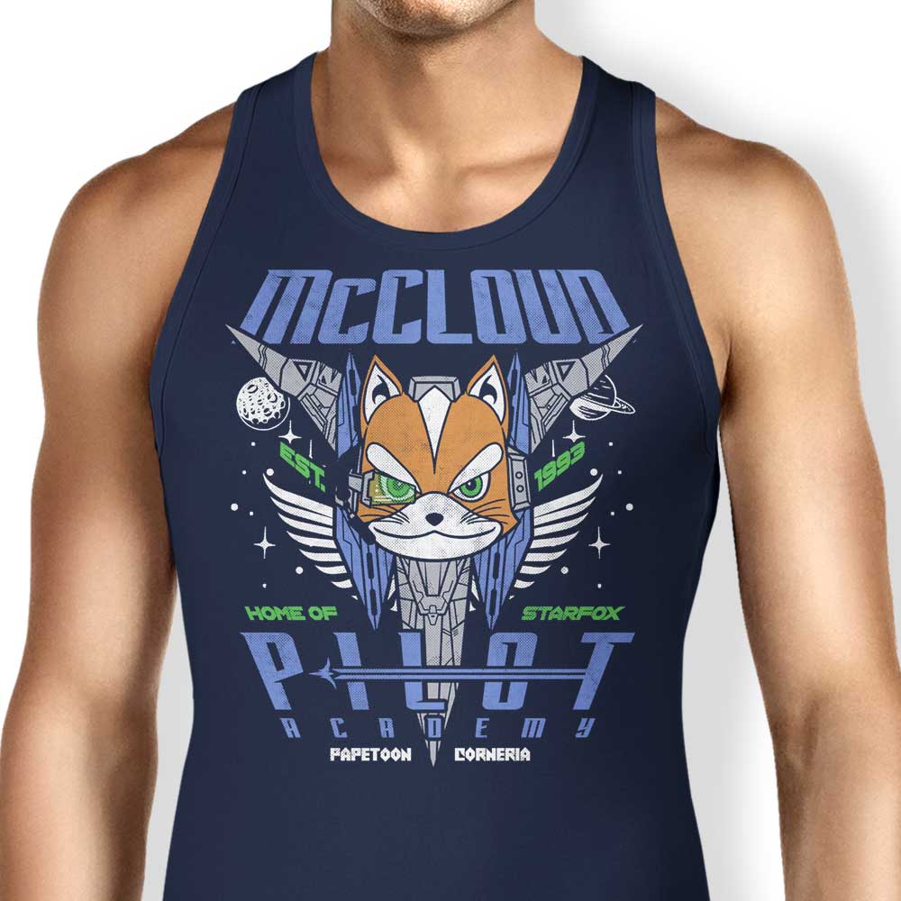 McCloud Pilot Academy Tank Top - Adult & Kids T-Shirts, Sweatshirts & Hoodies apparel design preview 1