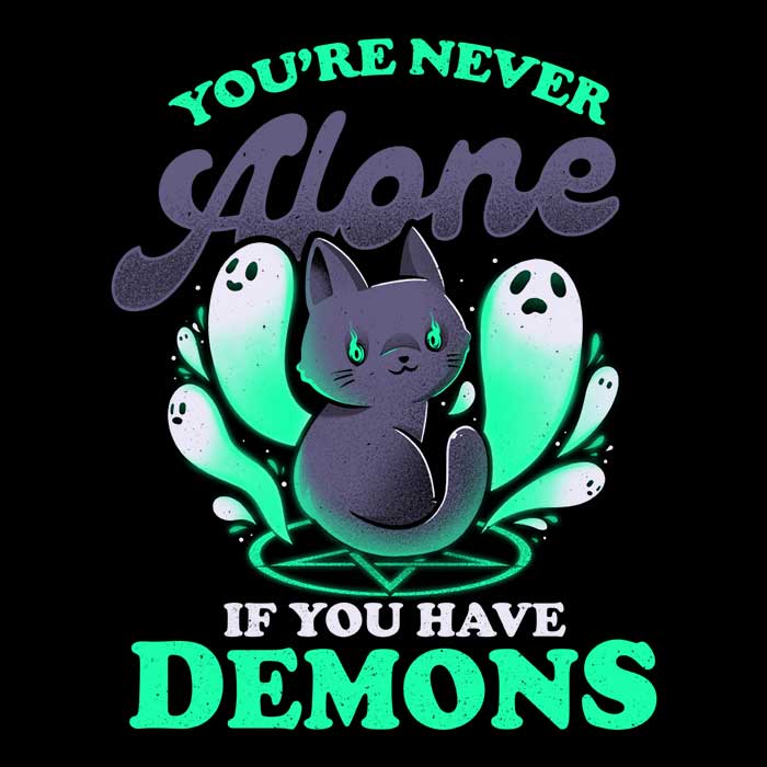 Me and My Demons Men's Apparel - Adult & Kids T-Shirts, Sweatshirts & Hoodies apparel design preview 2