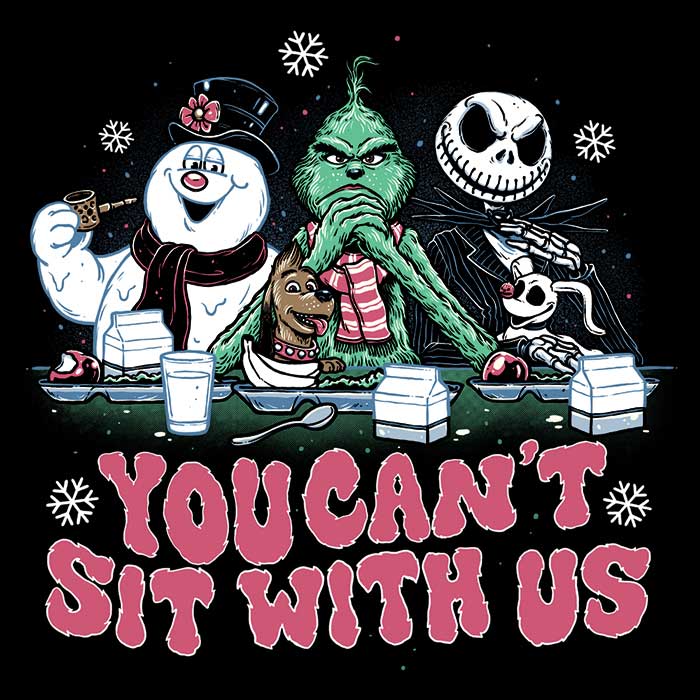 Mean Christmas Men's Apparel - Adult & Kids T-Shirts, Sweatshirts & Hoodies apparel design preview 2
