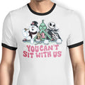 Mean Christmas Ringer - Adult & Kids T-Shirts, Sweatshirts & Hoodies apparel design preview 1
