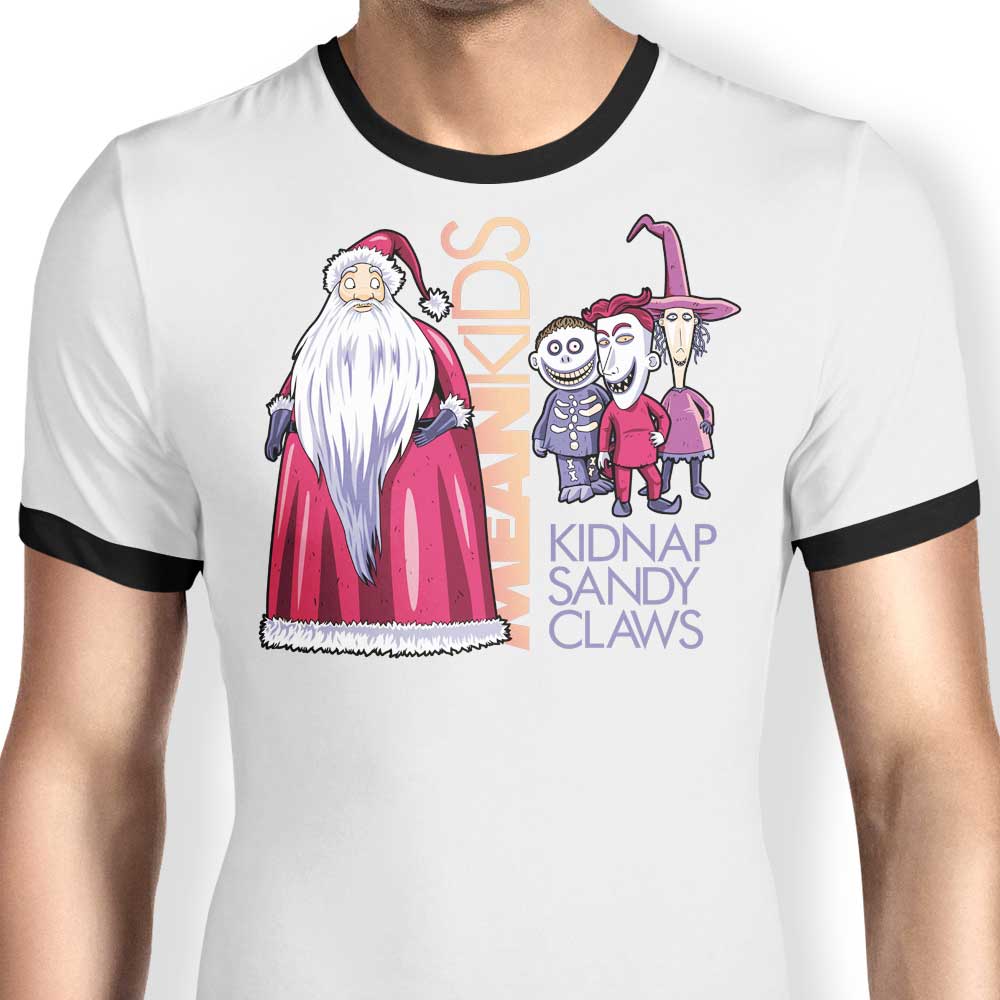Mean Kids Ringer - Adult & Kids T-Shirts, Sweatshirts & Hoodies apparel design preview 1
