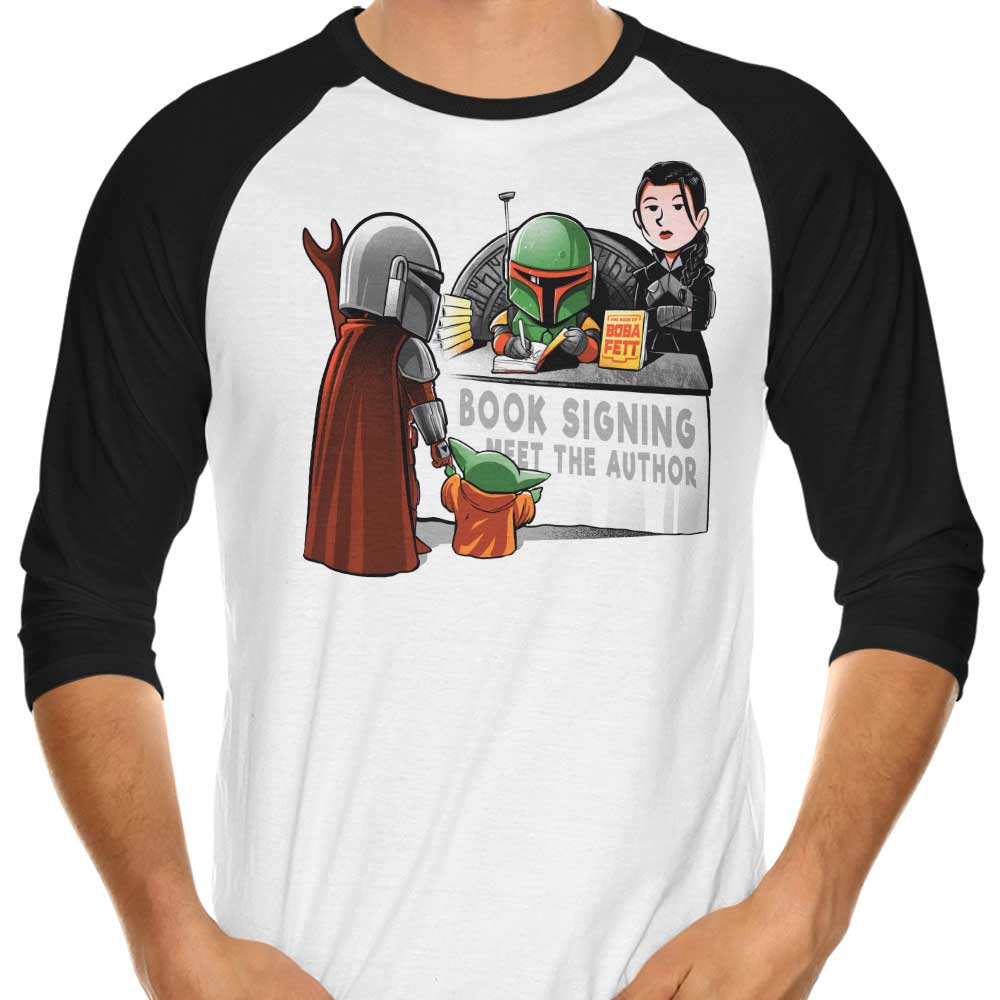Meet the Author 3/4 Sleeve Raglan - Adult & Kids T-Shirts, Sweatshirts & Hoodies apparel design preview 1