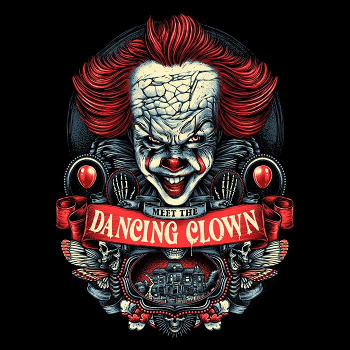 Meet the Dancing Clown Youth Apparel - Adult & Kids T-Shirts, Sweatshirts & Hoodies apparel design preview 2