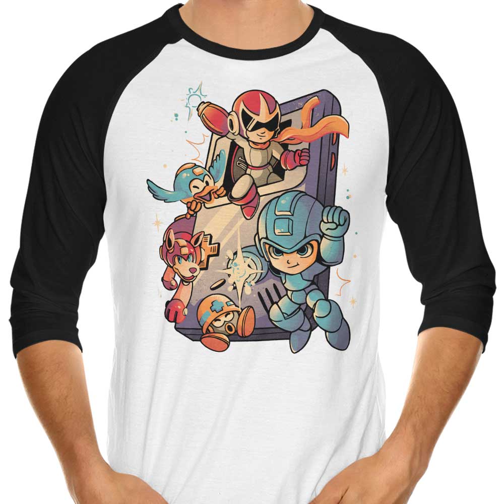 Mega Console Gamer 3/4 Sleeve Raglan - Adult & Kids T-Shirts, Sweatshirts & Hoodies apparel design preview 1