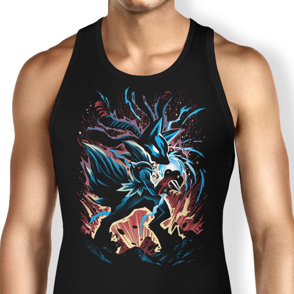 Mega Force of Aura Tank Top - Adult & Kids T-Shirts, Sweatshirts & Hoodies apparel design preview 1