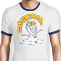 Melting Summer Ringer - Adult & Kids T-Shirts, Sweatshirts & Hoodies apparel design preview 1