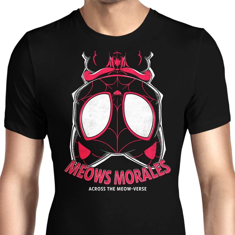 Meows Morales Men's Apparel - Adult & Kids T-Shirts, Sweatshirts & Hoodies apparel design preview 1