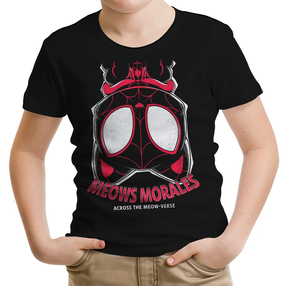 Meows Morales Youth Apparel - Adult & Kids T-Shirts, Sweatshirts & Hoodies apparel design preview 1