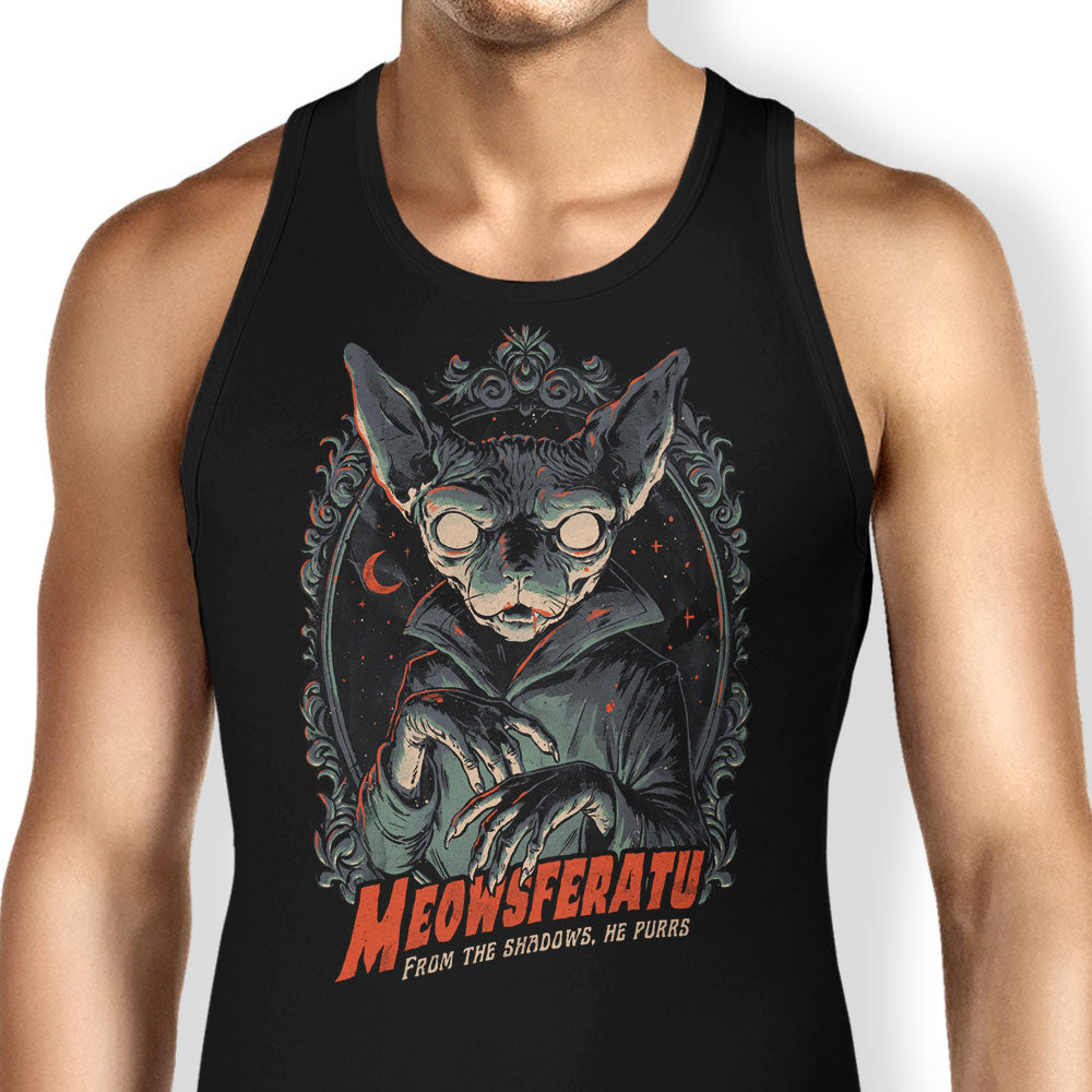 Meowsferatu Tank Top - Adult & Kids T-Shirts, Sweatshirts & Hoodies apparel design preview 1