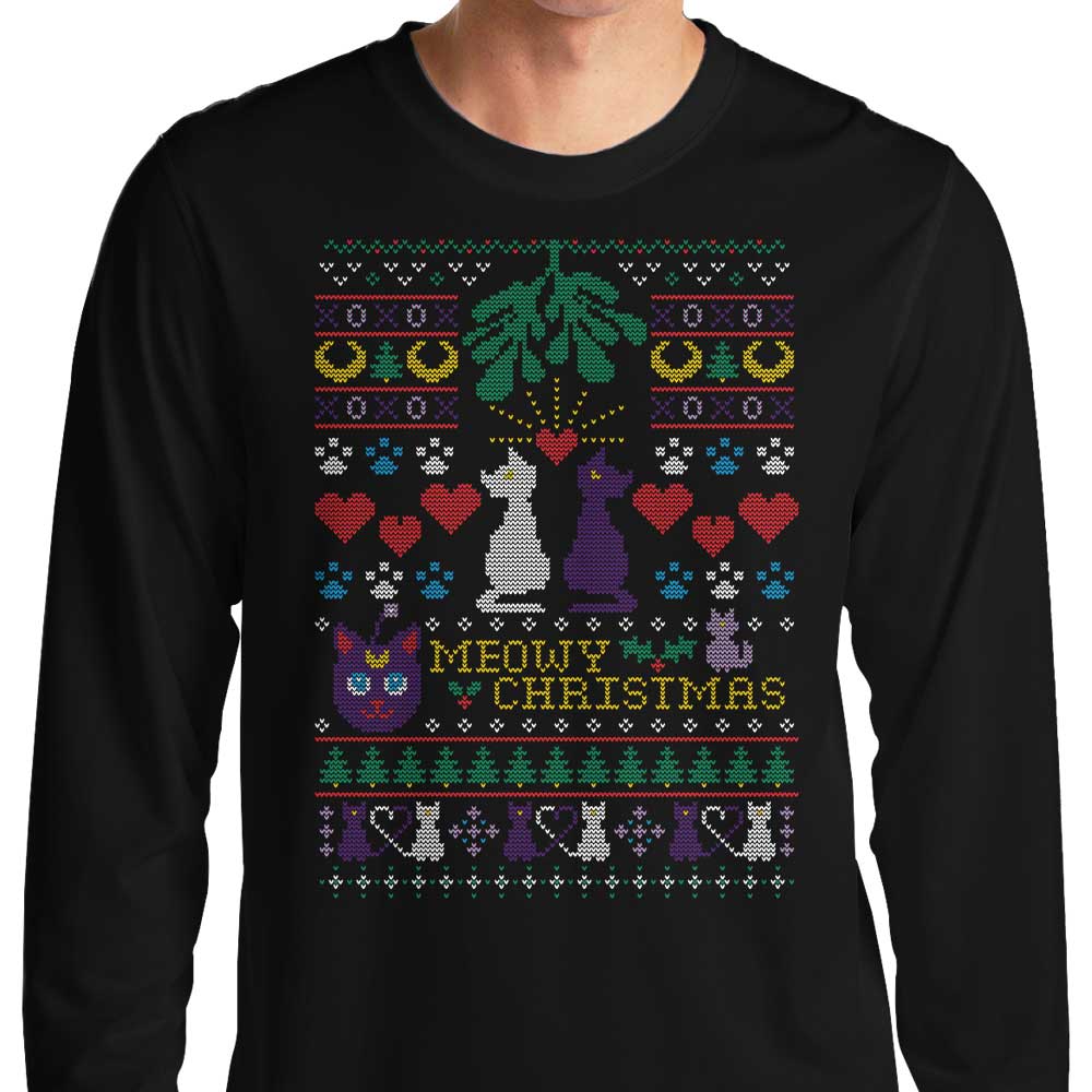 Meowy Christmas - Adult & Kids T-Shirts, Sweatshirts & Hoodies apparel design preview 1