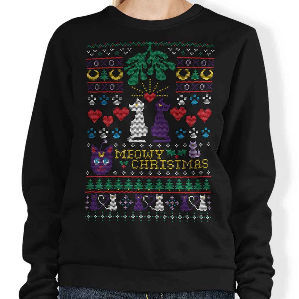 Meowy Christmas - Adult & Kids T-Shirts, Sweatshirts & Hoodies apparel design preview 1
