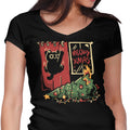 Meowy Xmas Women's V-Neck - Adult & Kids T-Shirts, Sweatshirts & Hoodies apparel design preview 1