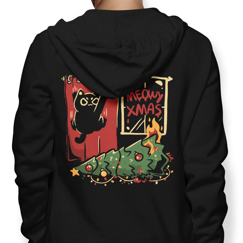 Meowy Xmas - Adult & Kids T-Shirts, Sweatshirts & Hoodies apparel design preview 1