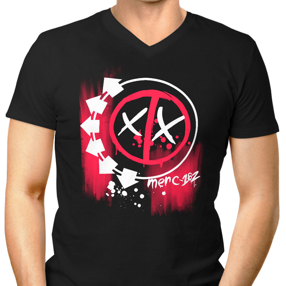 Merc-182 Men's V-Neck - Adult & Kids T-Shirts, Sweatshirts & Hoodies apparel design preview 1