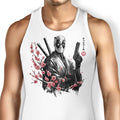 Merc Portrait Sumi-e Tank Top - Adult & Kids T-Shirts, Sweatshirts & Hoodies apparel design preview 1