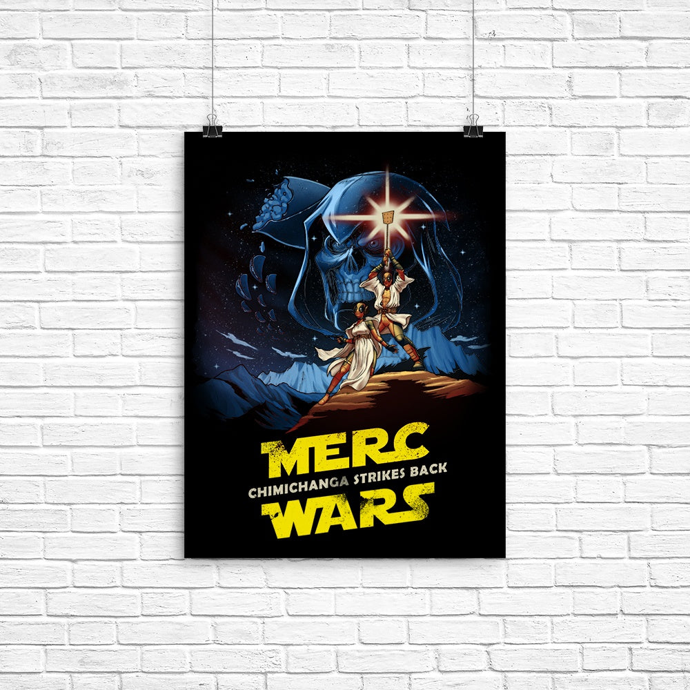 Merc Wars Poster - Adult & Kids T-Shirts, Sweatshirts & Hoodies apparel design preview 1