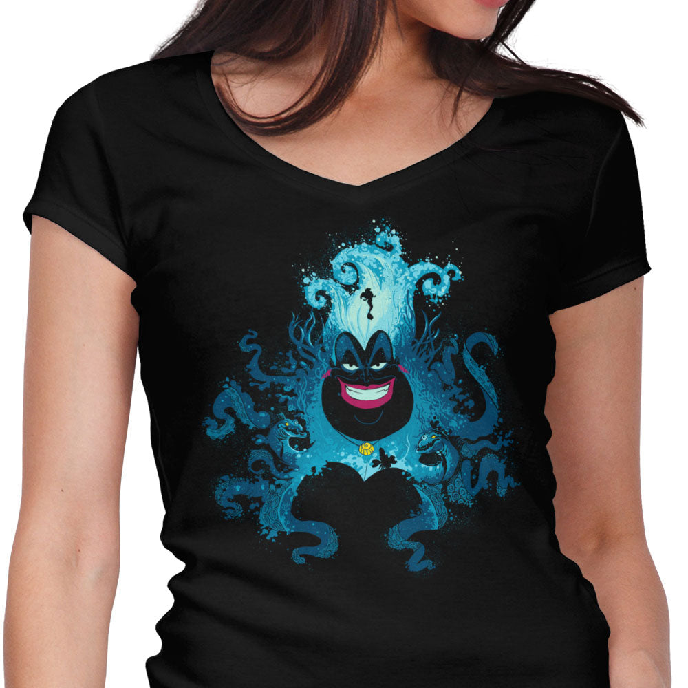 Mermaid Nightmare Women's V-Neck - Adult & Kids T-Shirts, Sweatshirts & Hoodies apparel design preview 1