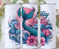 Stay Salty Mermaid Tail 20 oz Skinny Tumbler Cup With - Adult & Kids T-Shirts, Sweatshirts & Hoodies apparel design preview 1