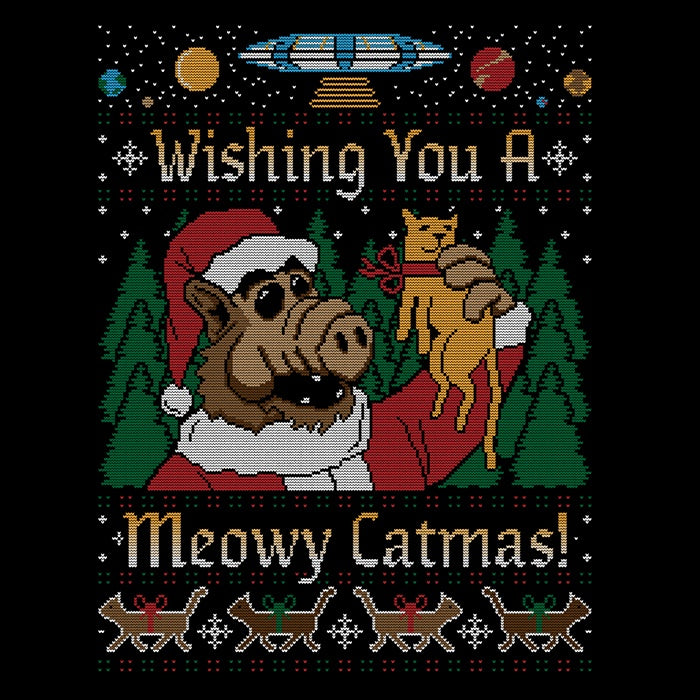 Merry Alfmas - Adult & Kids T-Shirts, Sweatshirts & Hoodies apparel design preview 2