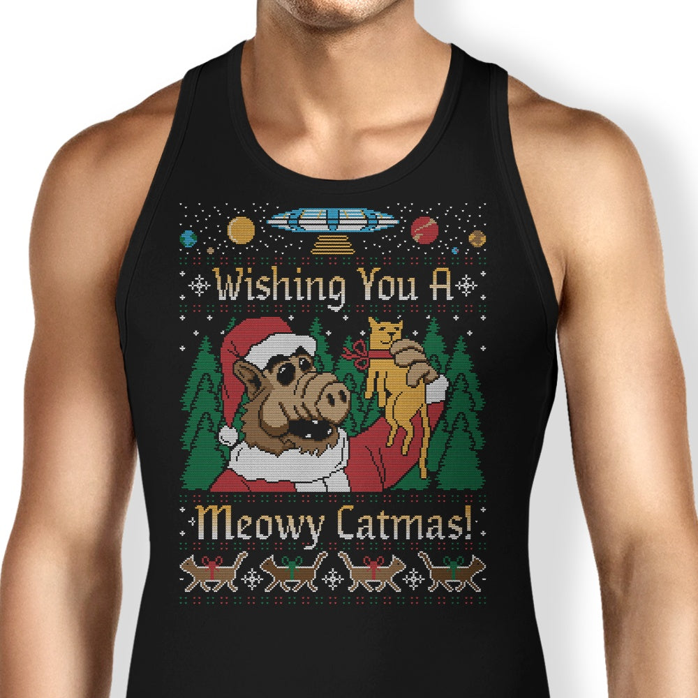 Merry Alfmas Tank Top - Adult & Kids T-Shirts, Sweatshirts & Hoodies apparel design preview 1