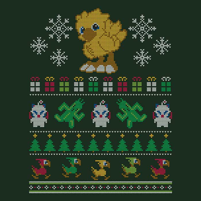 Merry Chocobo - Adult & Kids T-Shirts, Sweatshirts & Hoodies apparel design preview 2