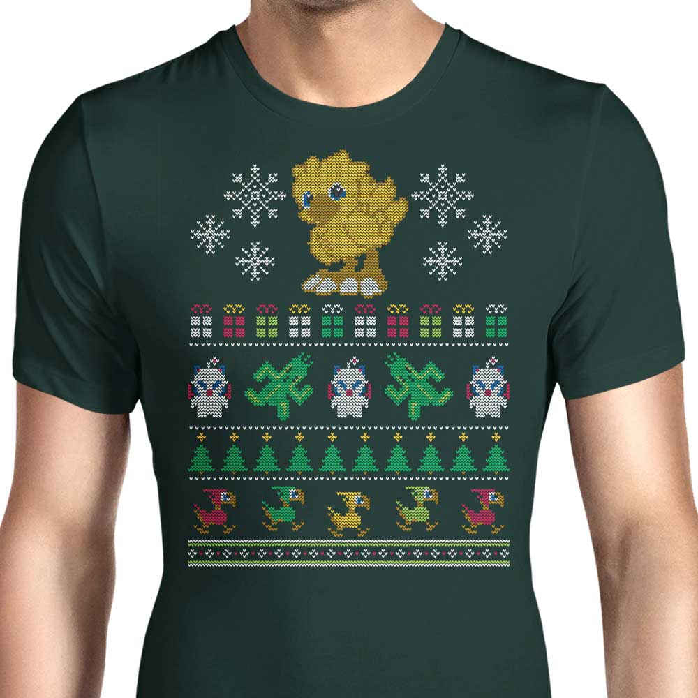 Merry Chocobo Men's Apparel - Adult & Kids T-Shirts, Sweatshirts & Hoodies apparel design preview 1