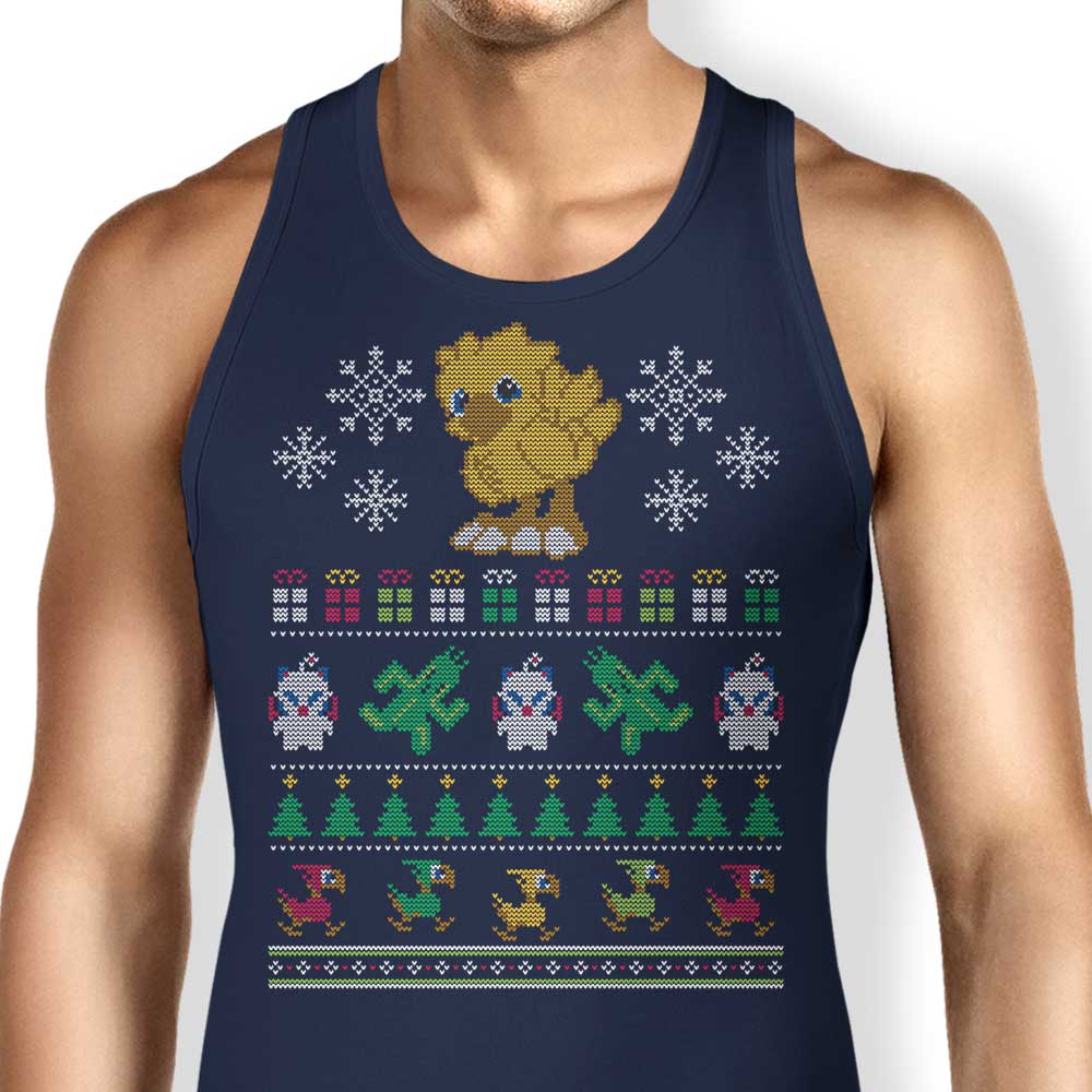 Merry Chocobo Tank Top - Adult & Kids T-Shirts, Sweatshirts & Hoodies apparel design preview 1