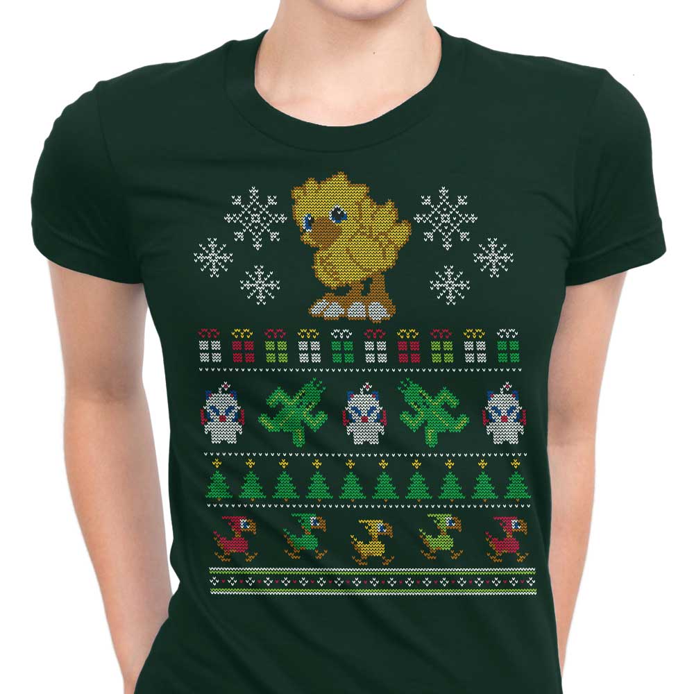 Merry Chocobo Women's Apparel - Adult & Kids T-Shirts, Sweatshirts & Hoodies apparel design preview 1