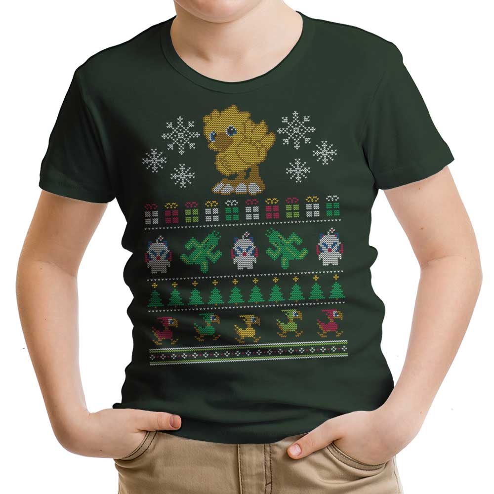 Merry Chocobo Youth Apparel - Adult & Kids T-Shirts, Sweatshirts & Hoodies apparel design preview 1