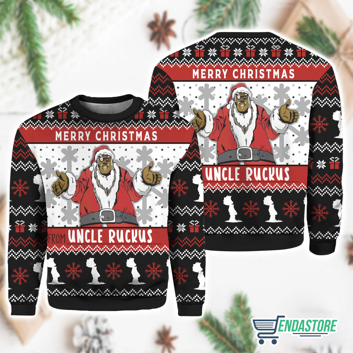 Merry Christmas From Uncle Ruckus Christmas Sweater product image 2