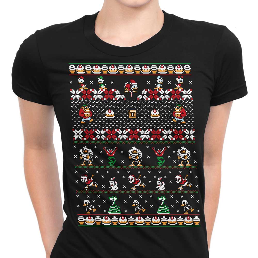 Merry Christmas Uncle Scrooge Women's Apparel - Adult & Kids T-Shirts, Sweatshirts & Hoodies apparel design preview 1