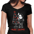 Merry Creepmas Women's V-Neck - Adult & Kids T-Shirts, Sweatshirts & Hoodies apparel design preview 1