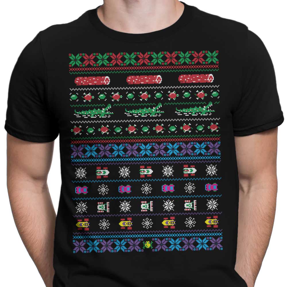 Merry Frogmas Men's Apparel - Adult & Kids T-Shirts, Sweatshirts & Hoodies apparel design preview 2