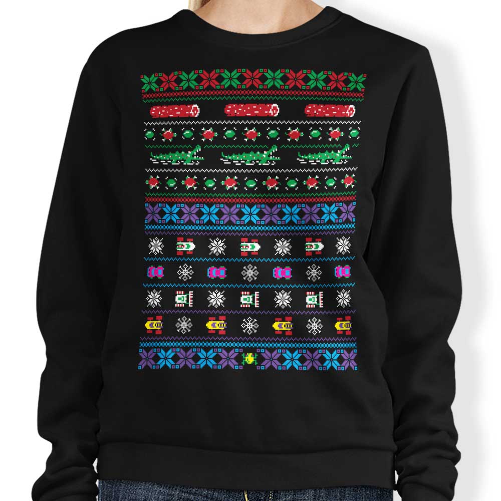 Merry Frogmas - Adult & Kids T-Shirts, Sweatshirts & Hoodies apparel design preview 1