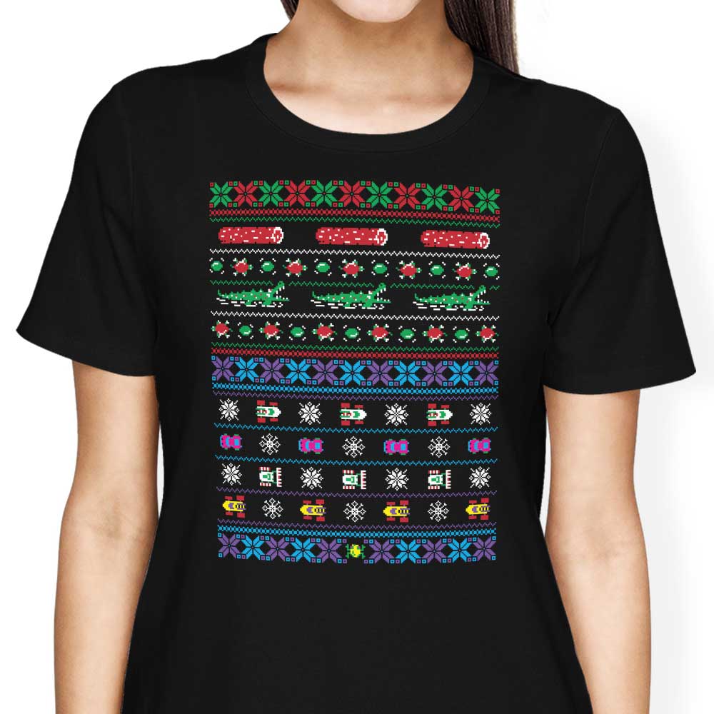 Merry Frogmas Women's Apparel - Adult & Kids T-Shirts, Sweatshirts & Hoodies apparel design preview 2