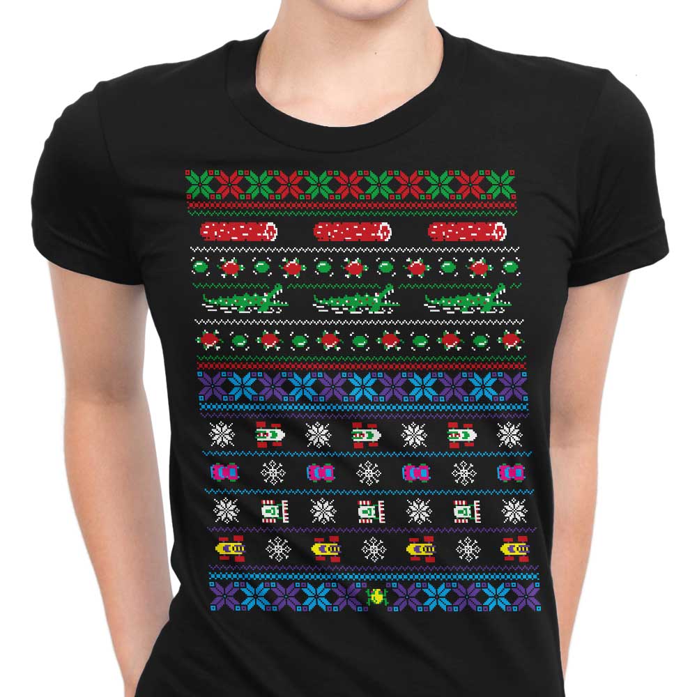 Merry Frogmas Women's Apparel - Adult & Kids T-Shirts, Sweatshirts & Hoodies apparel design preview 1