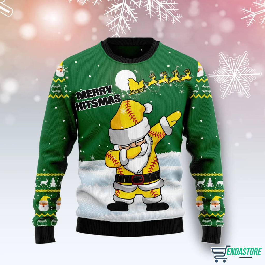 Merry Hitsmas Santa Ugly Christmas Sweater product image